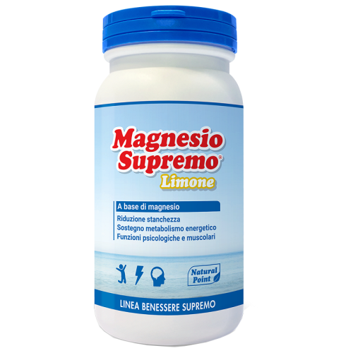 Magnesio Supremo Limone Polvere 150g | Integratore Energetico al Gusto di Limone