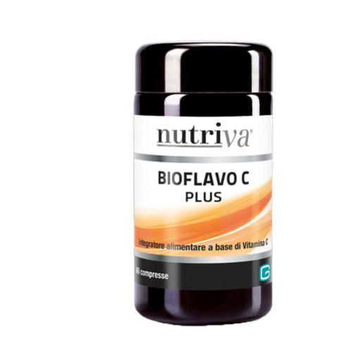 Nutriva Bioflavo C 60 Compresse – Vitamina C e Bioflavonoidi per il Sistema Immunitario