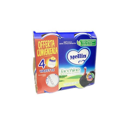 Mellin Omogeneizzato Tacchino 4x80 g