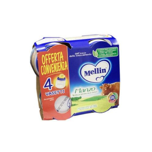 Mellin omogeneizzato manzo 4x80 g