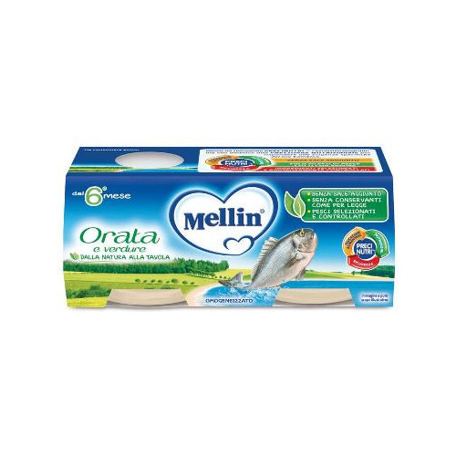 Mellin omogeneizzato orata 2x80 g