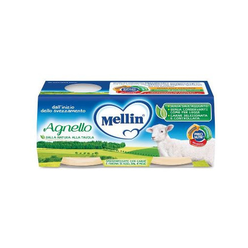 Mellin omogeneizzato agnello 2 x 120 g