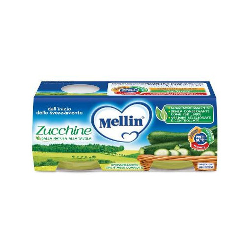 Mellin omogeneizzato zucchine 2 x 80 g