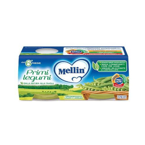 Mellin omogeneizzato primi legumi 2 x 80 g