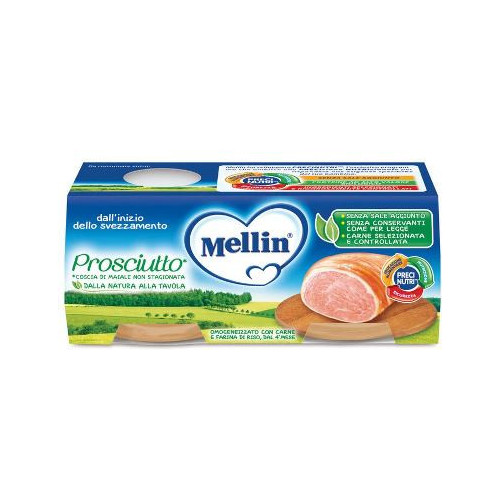 Mellin omogeneizzato prosciutto 2 x 120 g