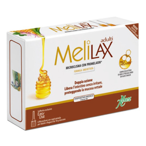 Melilax Adulti Microclismi 10g 6 Pezzi - Soluzione Naturale per il Benessere Intestinale