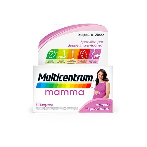 Multicentrum Mamma 30 Compresse - Integratore Multivitaminico per Gravidanza e Allattamento