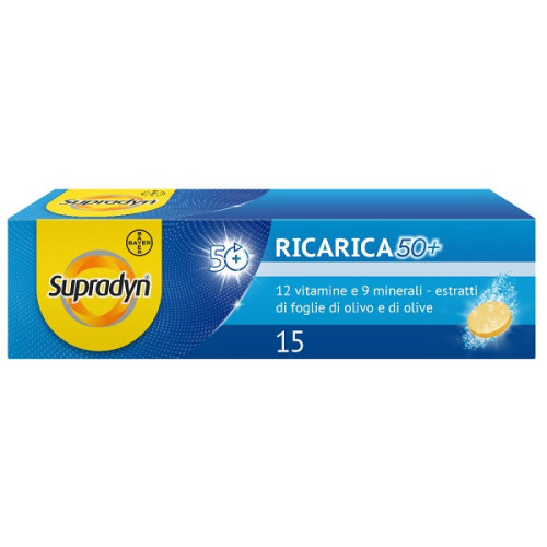 Supradyn ricarica 50+ 15 compresse effervescenti
