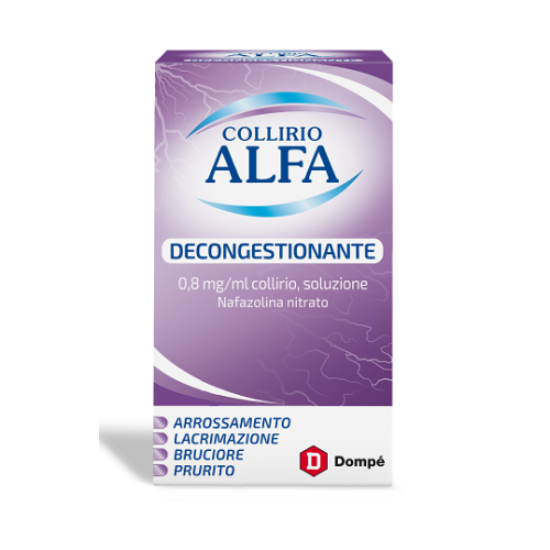 Collirio Alfa Decongestionante 0,8 mg/ml Collirio, Soluzione