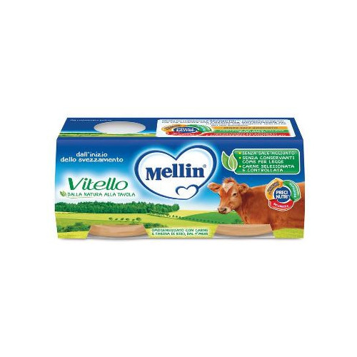 Mellin omogeneizzato vitello 2 x 120 g