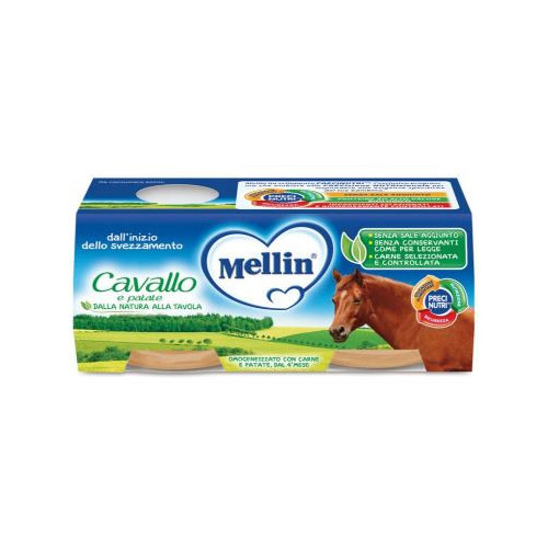 Mellin omogeneizzato cavallo e patate 2 x 80 g