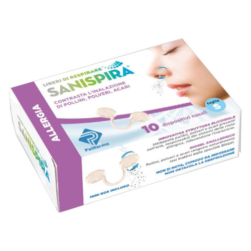 Sanispira allergia dispositivo nasale 10 pezzi taglia l