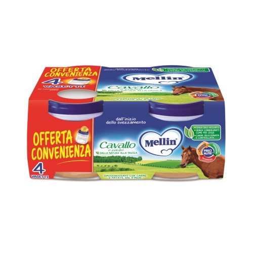 Mellin omogeneizzato cavallo 4 x 80 g