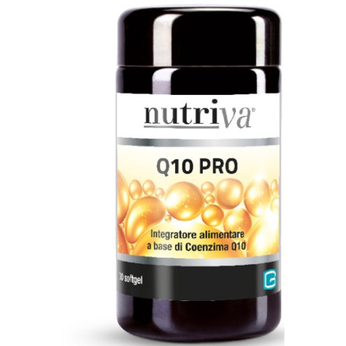 Nutriva Q10 Pro 30 Softgel - Integratore con Coenzima Q10 per Energia e Benessere