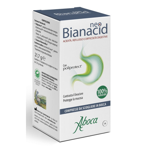 Neobianacid - 14 Compresse Masticabili | Sollievo per Acidità e Reflusso
