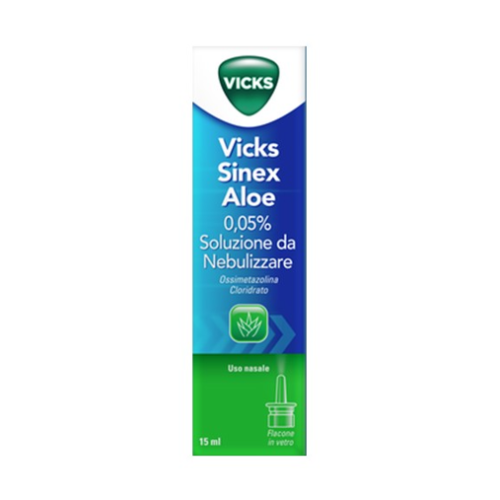 Vicks Sinex Aloe 0,05% Soluzione Nebulizzante | Sollievo dal Naso Chiuso