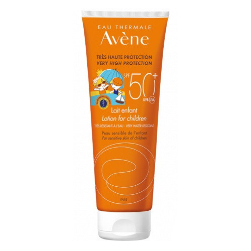 Eau Thermale Avene Solare Latte Bambino SPF 50+ Nuova Formula - 250 ml | Protezione Alta per Pelli Delicate