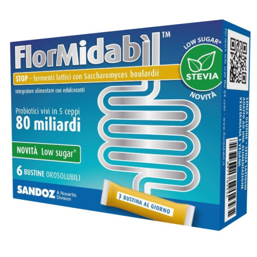 Flormidabil stop 6 bustine con stevia