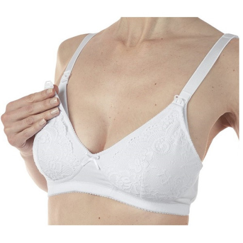 Mammy reggiseno cotone allattamento white 3d