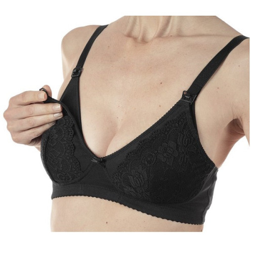 Mammy reggiseno cotone allattamento black 5c