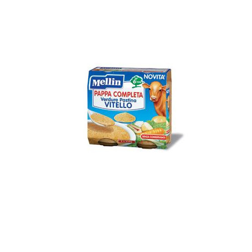 Mellin pappa completa vitello 250 g 2 pezzi