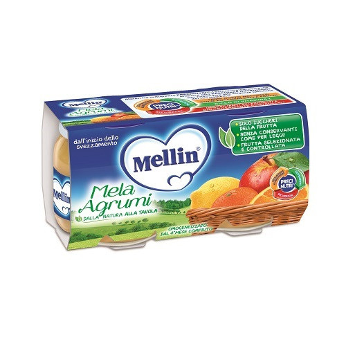 Mellin omogeneizzato mela agrumi 100 g 2 pezzi