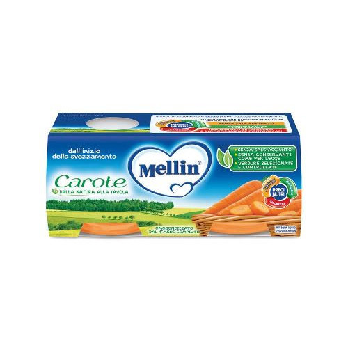 Mellin omogeneizzato carote 2 x 80 g