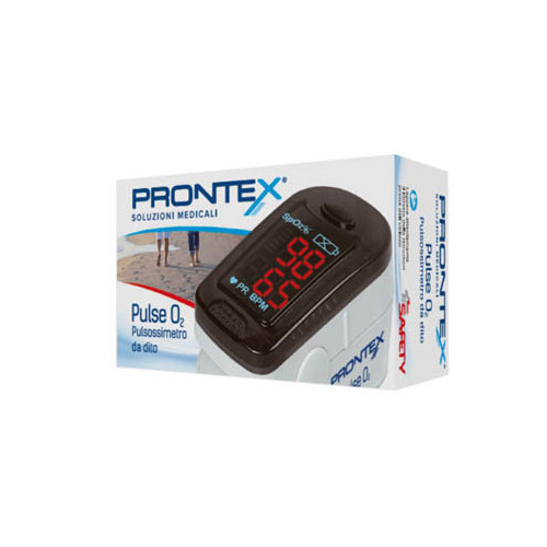 Prontex Pulse O2 Minisaturimetro da Dito - Monitoraggio Ossidazione e Frequenza Cardiaca