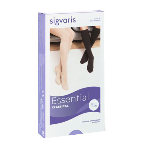 Sigvaris top fine 702 ccl2 tfq monocollant sinistro lungo crispa punta aperta l