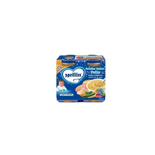 Mellin baby cena completa pollo verdure 2 pezzi 200 g