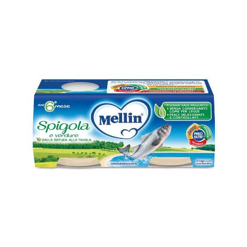 Mellin omog spigola 2 x 80 g