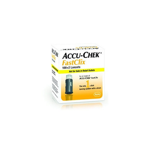 Lancette pungidito accu-chek fastclix 100 + 2 pezzi