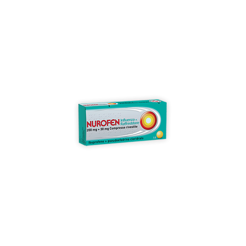 Nurofen Influenza e Raffreddore 12 Compresse | Sollievo Rapido da Sintomi Influenzali