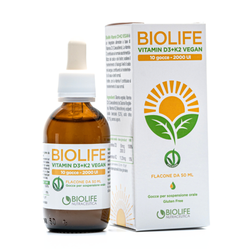 Biolife vitamin d3+k2 vegan gocce 50 ml