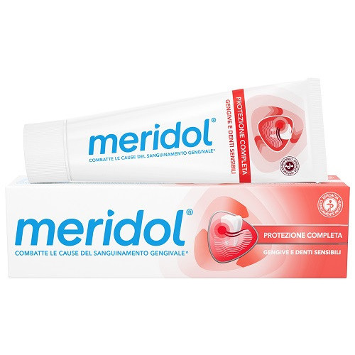 Meridol Dentifricio Protezione Completa 75 ml - Cura per Gengive e Denti Sensibili
