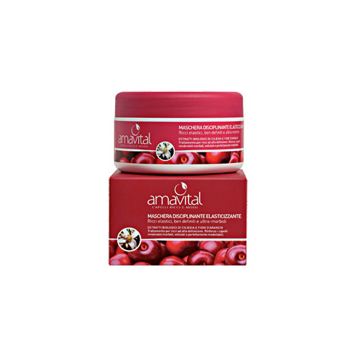 Amavital Maschera Disciplinante Elasticizzante 250 ml - Capelli Morbidi e Flessibili