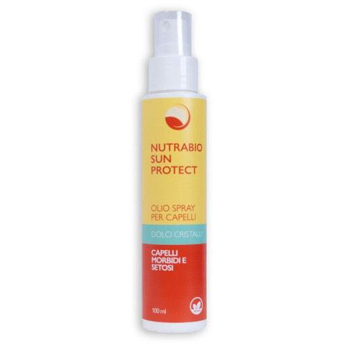 NUTRABIO SUN PROTECT | Olio Spray per Capelli | Dolci Cristalli | 100ml