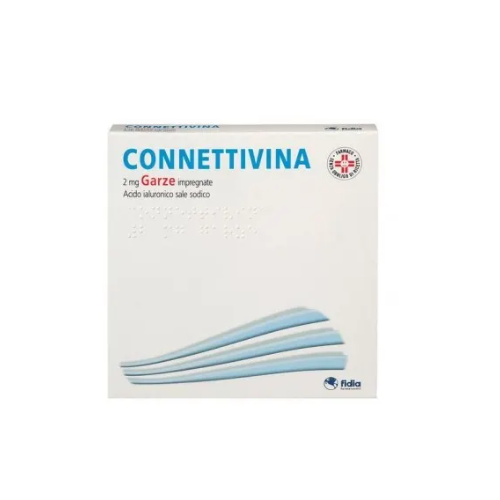 Connettivina 2 mg - 10 Garze Impregnate 10x10 cm