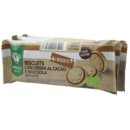 Probios Biscuits con Crema Cacao e Nocciola Bio | 4x24g