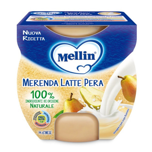 Mellin merenda latte pera 2 x 100 g