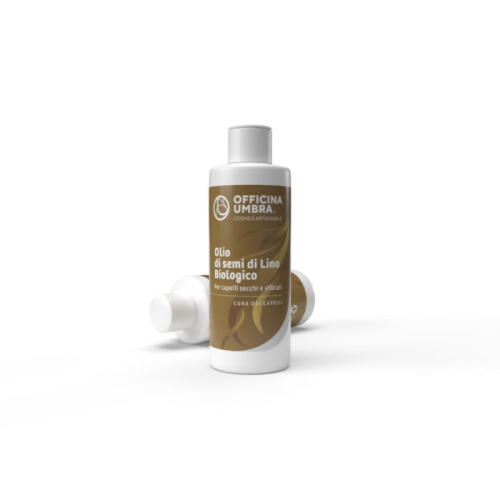 Olio ai Semi di Lino Bio 100 ml - Nutriente e Ristrutturante per Capelli e Pelle
