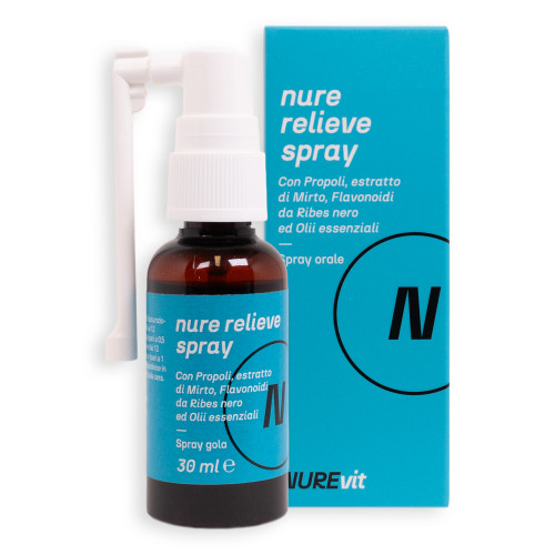 Nure Relieve Spray Gola - Sollievo Naturale per la Gola Irritata | 30 ml
