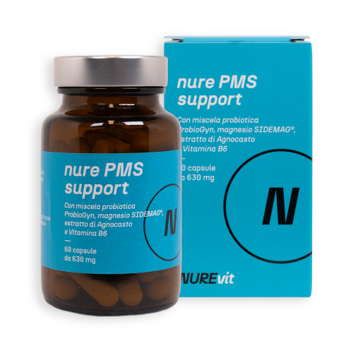 Nure PMS Support - Sollievo Naturale per i Sintomi Premestruali | 60 Cps