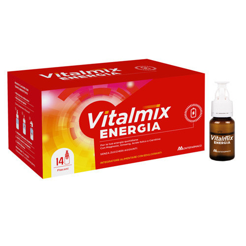 Vitalmix Energia 14 Flaconcini - Integratore per Vitalità e Resistenza