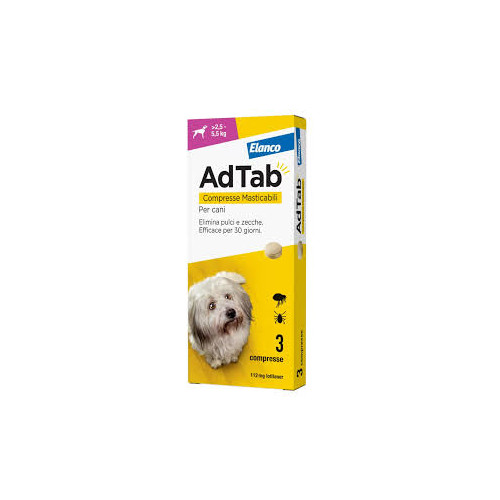 Adtab 3 Compresse Masticabili 12 mg Per Gatti da 0,5 a 2 kg