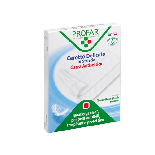 Cerotto tessuto non tessuto delicato 1 striscia 50x8 cm profar