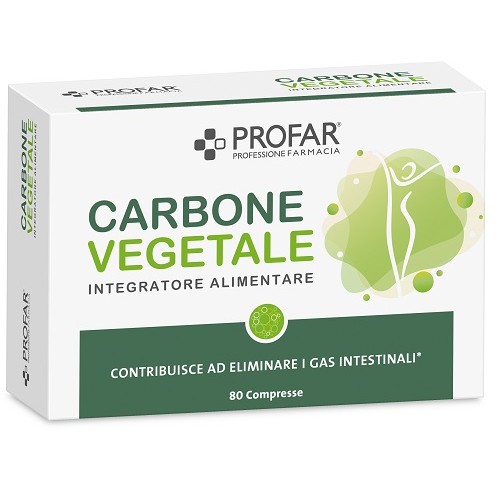 Profar carbone vegetale 80 compresse