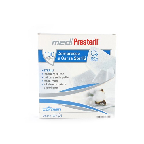 Garza medipresteril sterile monouso 18x40 12 pezzi