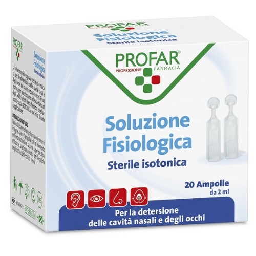 Soluzione fisiologica sterile isotonica profar 20 ampolle da 5 ml