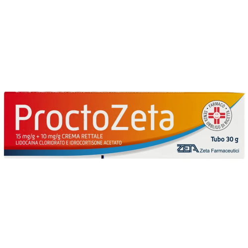 Proctozeta 15 mg/g + 10 mg /g crema rettale